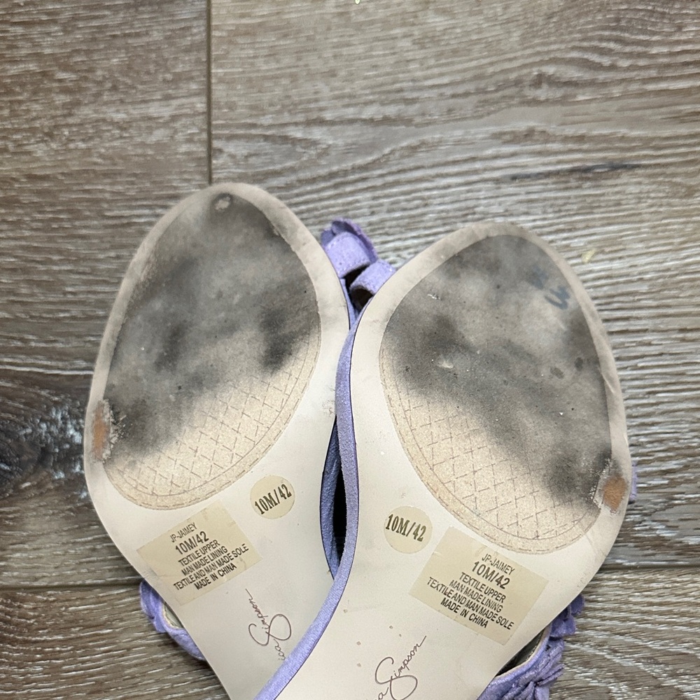 Jessica Simpson Lavender Floral Heels - Picture 3 of 5